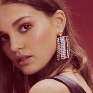 For Love and Lemons Bianca Crystal Earrings